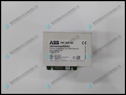 ABB 3BDH000364R0002 PM783FB0数字输入/输出模块