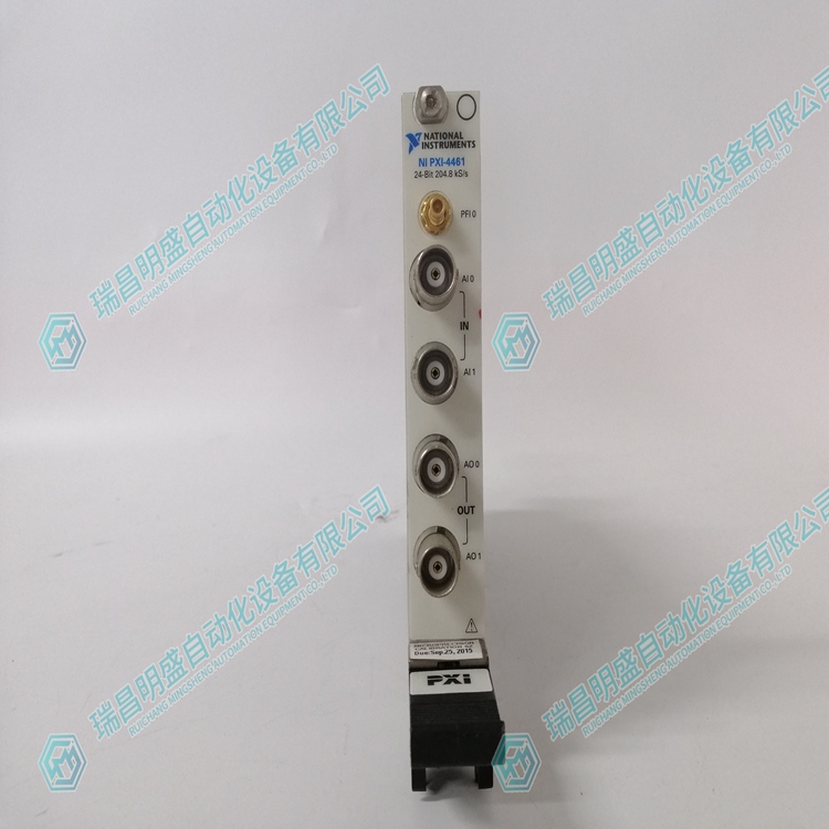 NI PXI-4461 186900T-11L 双输入输出声音与振动模块