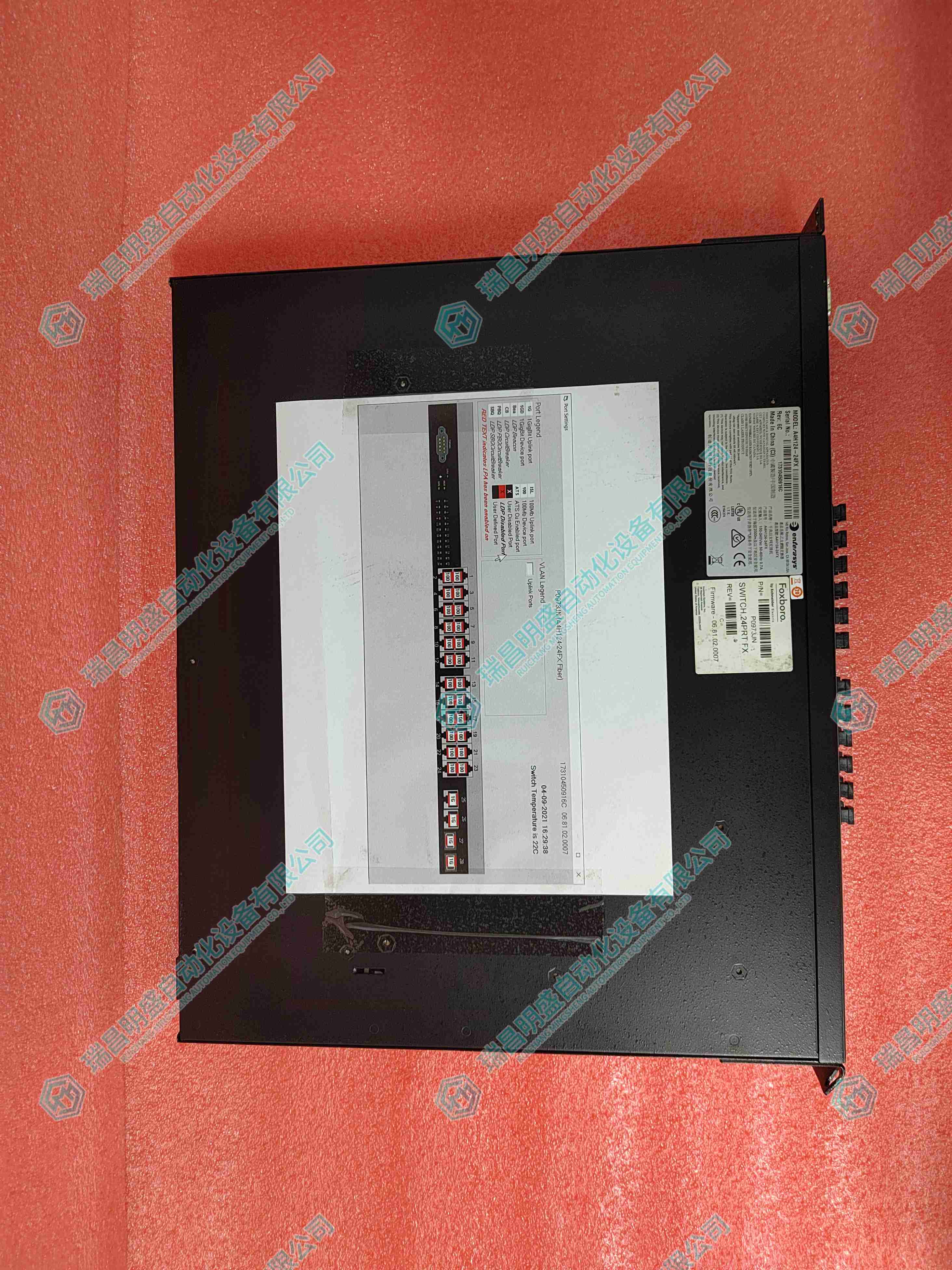 FOXBORO P0973JN A4H124-24FX 网络交换机